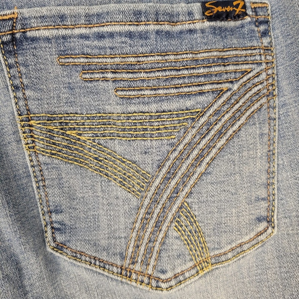 7 Seven Jeans Womens Size 16  Straight Leg‎ Embroidered Pockets